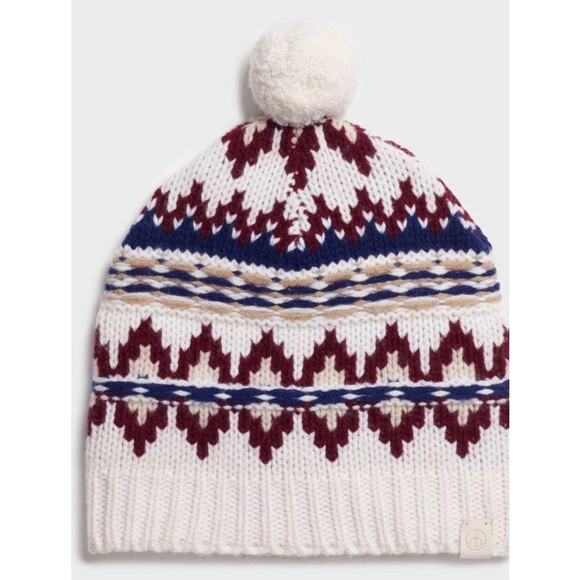 Rag & Bone Fairisle Beanie in Ivory Multiple-NWT - Picture 1 of 1